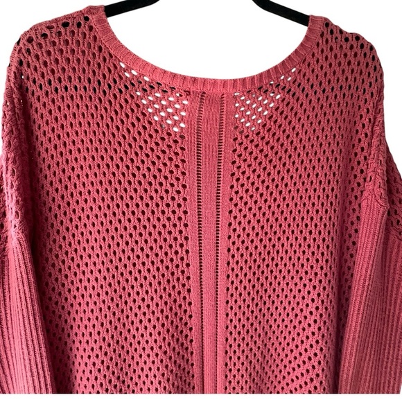 PRANA | PARKER OPEN WEAVE SWEATER ORGANIC COTTON |SIZE: LARGE - Picture 8 of 9